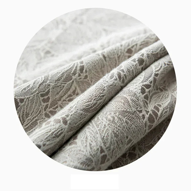 Japanese Style Blackout Lace Curtains – Minimalist Literary Drapes - Shello's Creative Boutique