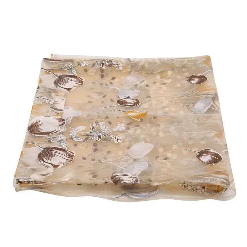 Beeinch Floral Tulle Curtains - Modern Sheer Window Panels for Living Room & Bedroom - Shello's Creative Boutique