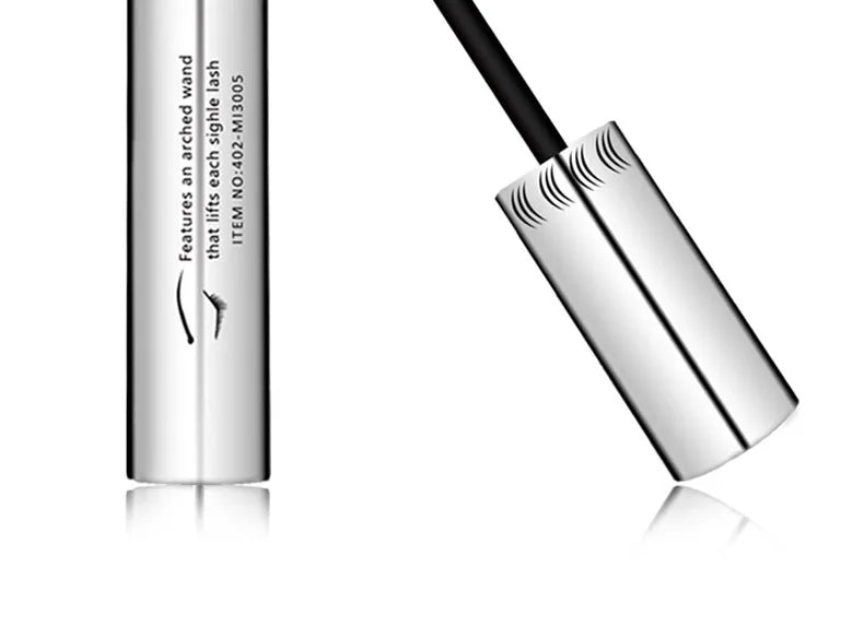 Qibest Silver Tube Mascara Waterproof Long & Curling Black Eyelashes Easy Removal No Dizziness Everlastingly Lasting - Shello's Creative Boutique
