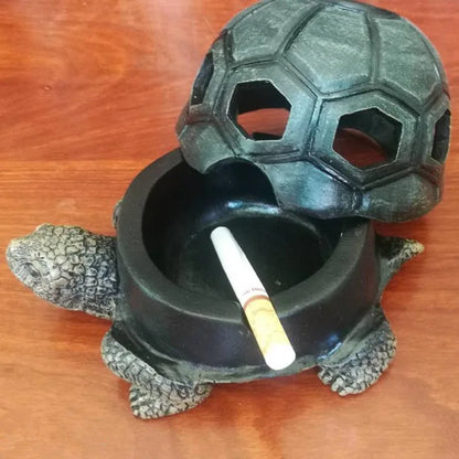 Turtle Outdoor Ashtray – Windproof Cigarette Ash Tray for Home & Office