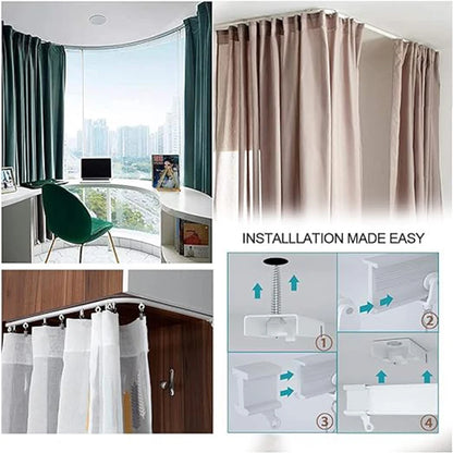 Flexible Bendable Curtain Track 2-6M - Curved Rail - Shello's Creative Boutique
