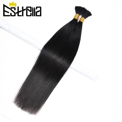 Human Braiding Hair 2 Bundles - 100% Brazilian Kinky Straight for Boho Braids - Shello's Creative Boutique