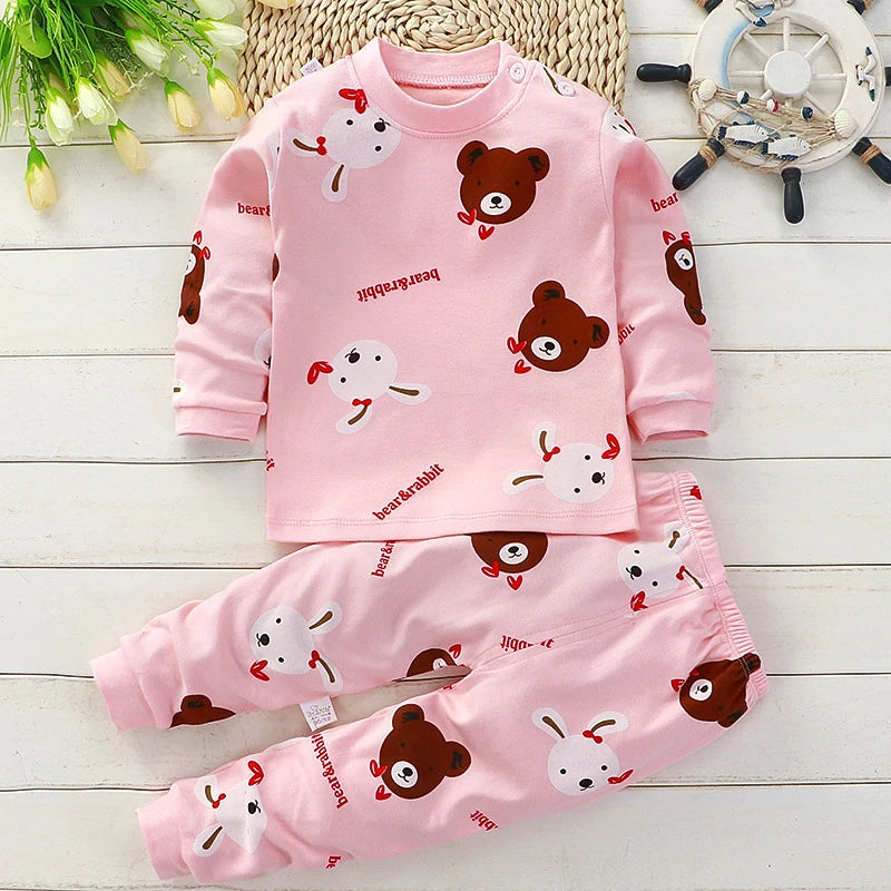 Kids Clothes Children Sets Children's Clothing Boys Girls CottonAutumn winter Clothing Pants Sleepwear Underwear Christmas Gift Shello's Creative Boutique