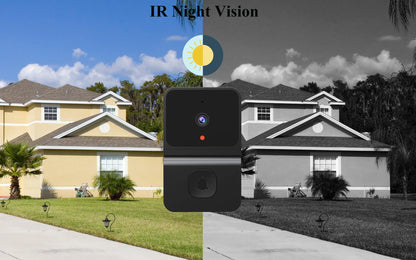 Wireless WiFi Outdoor Doorbell Camera with HD Video, Night Vision & Voice Change