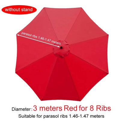 Parasol Replacement Cloth – Waterproof Anti-UV Canopy for 6 & 8 Rib Banana Parasols