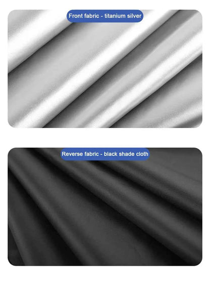 SEAMETAL 2Pcs Car Side Window Sun Shade Curtain Summer Sun Protection Sunshade Cover UV Reflective Magnetic Car Privacy Curtains