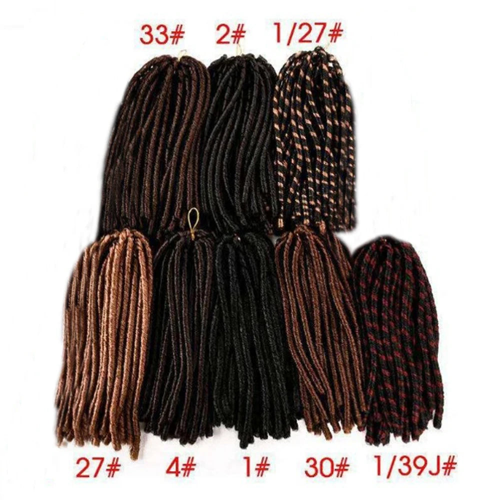 Afro Locs Synthetic Braiding Hair 14-15 Inch - 15 Strands Soft Crochet Locs - Shello's Creative Boutique