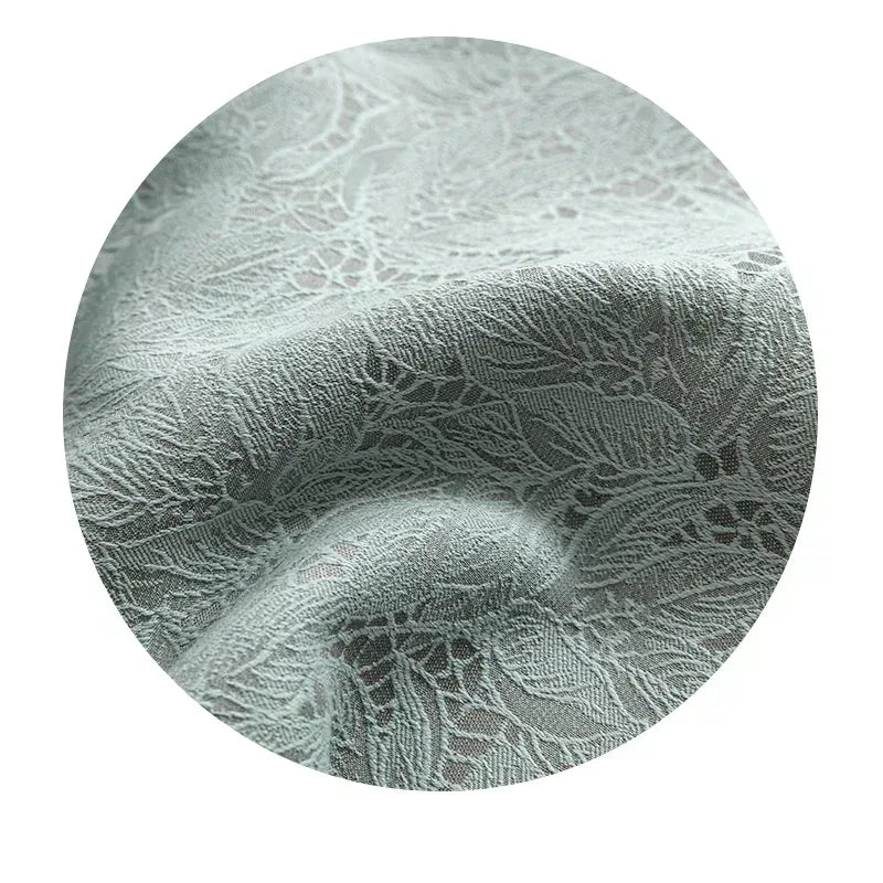 Japanese Style Blackout Lace Curtains – Minimalist Literary Drapes - Shello's Creative Boutique