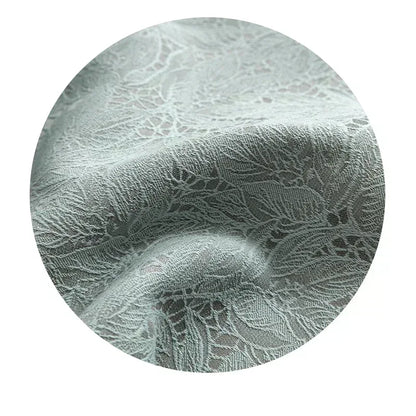 Japanese Style Blackout Lace Curtains – Minimalist Literary Drapes - Shello's Creative Boutique