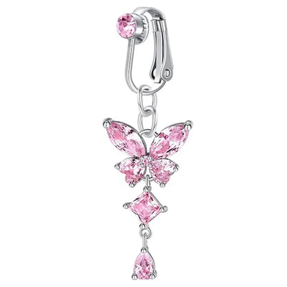 Clip-On Copper Belly Button Ring – Fake Navel Jewellery