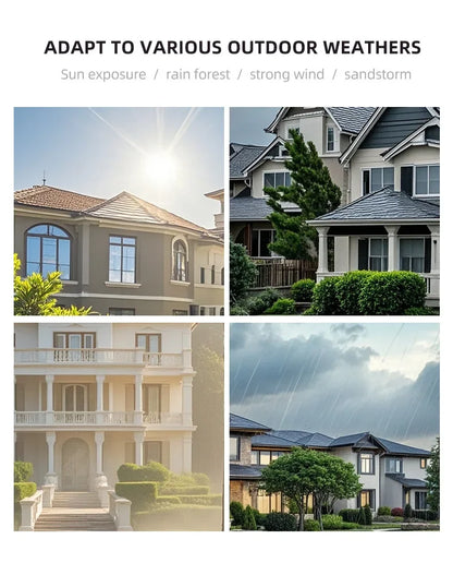 Solar Wireless Smart Video Doorbell HD with Rain Cover & WiFi