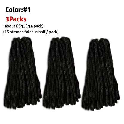 Afro Locs Synthetic Braiding Hair 14-15 Inch - 15 Strands Soft Crochet Locs - Shello's Creative Boutique