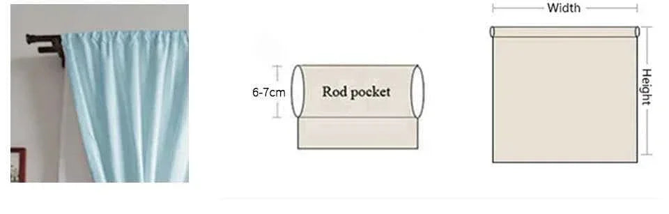 Modern Blackout Curtains - Thermal Insulated Short Drapes for Kitchen & Bedroom (95% Light Blocking) - Shello's Creative Boutique