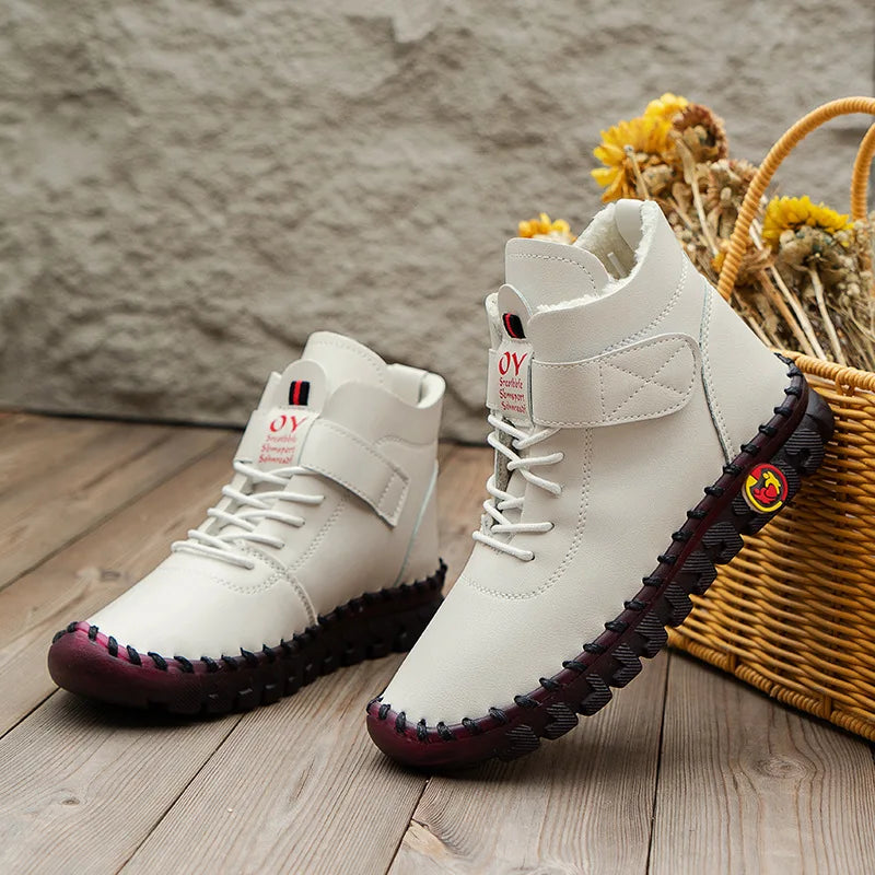 Cushioned Leather Flat Loafers – Comfortable Driving Shoes for Women - Shello's Creative Boutique