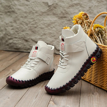 Cushioned Leather Flat Loafers – Comfortable Driving Shoes for Women - Shello's Creative Boutique