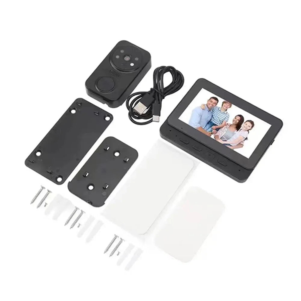 WiFi Video Doorbell Camera Bundle with HD Night Vision, Motion Detection & Cloud Storage