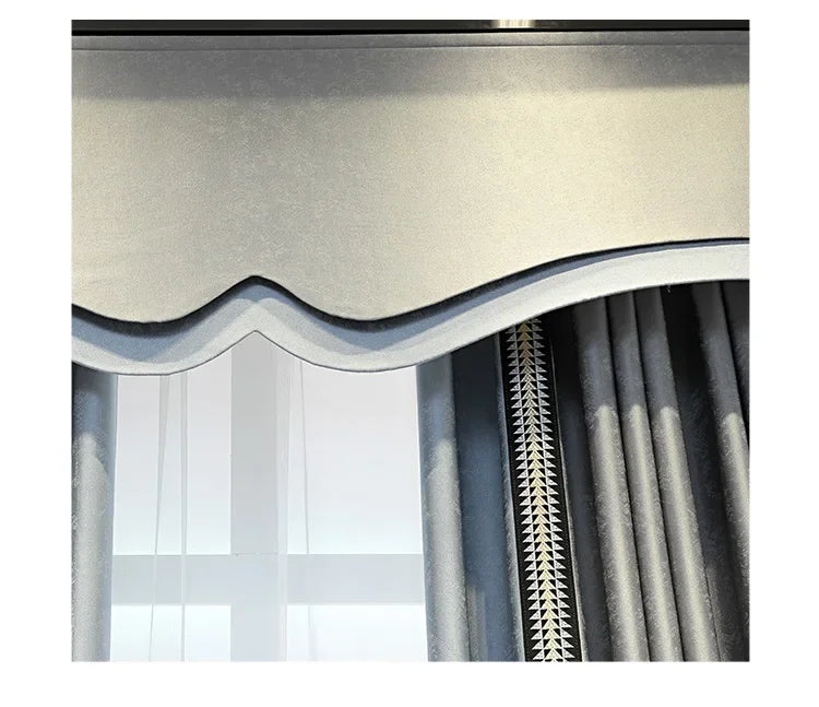 Modern High-End Curtains - Thickened High-Precision Blackout Drapes for Living Room & Bedroom - Shello's Creative Boutique