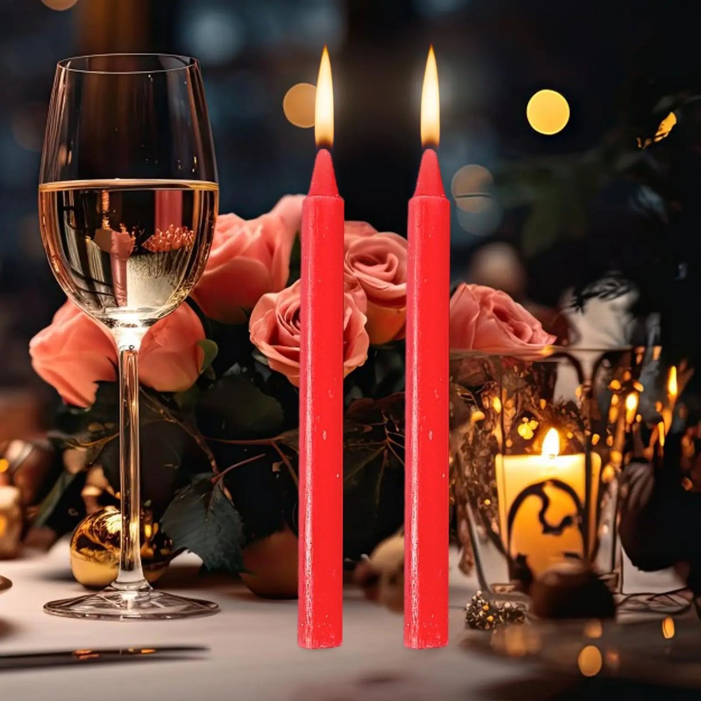 Long Burning Emergency Candles 10pcs Set - Smokeless Survival Candles for Power Outages - Shello's Creative Boutique