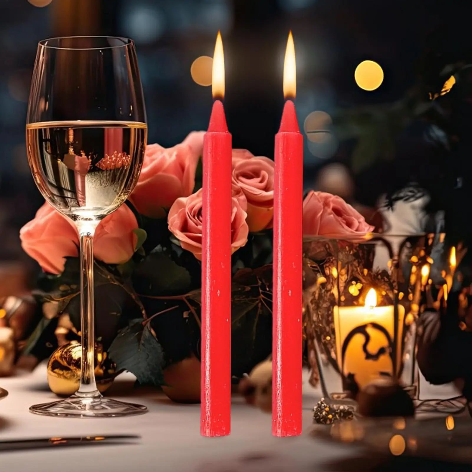 Long Burning Emergency Candles 10pcs Set - Smokeless Survival Candles for Power Outages - Shello's Creative Boutique
