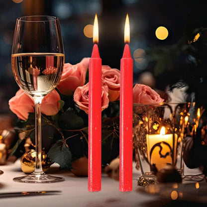 Long Burning Emergency Candles 10pcs Set - Smokeless Survival Candles for Power Outages - Shello's Creative Boutique