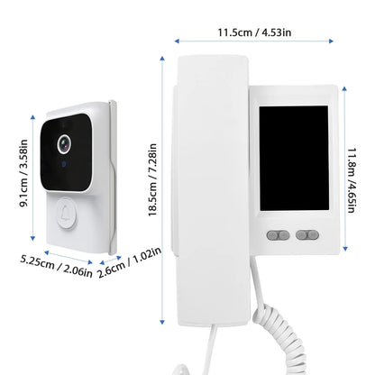 3.5 Inch IPS Wireless Video Door Phone Intercom System with Camera