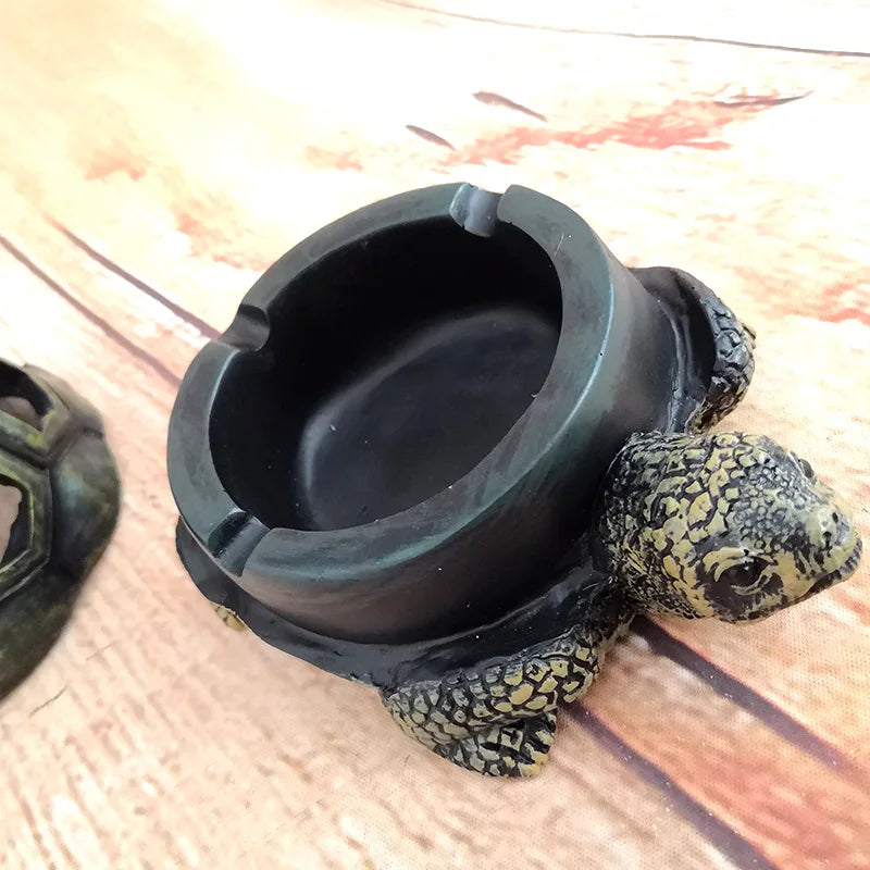 Turtle Outdoor Ashtray – Windproof Cigarette Ash Tray for Home & Office