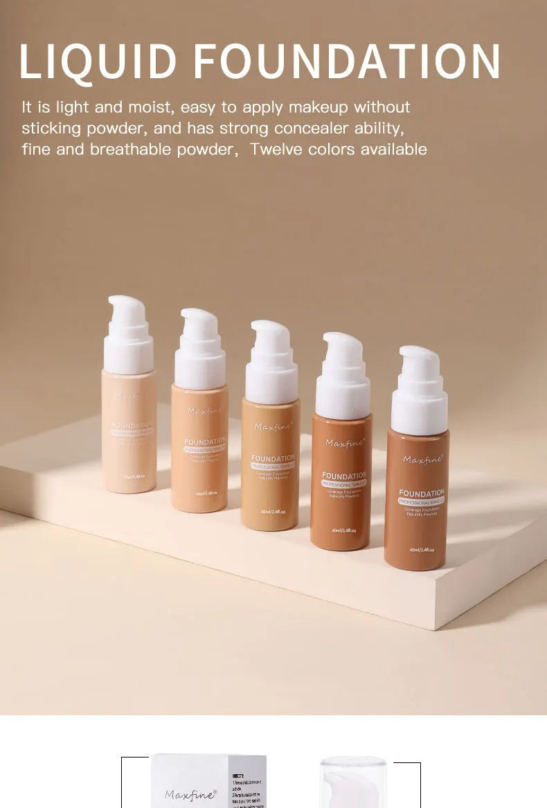 Liquid Foundation – 12 Numbered Options