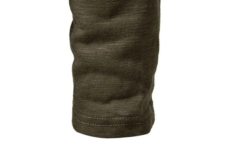 Men's Cotton Henley Neck T-Shirt - Long Sleeve Casual Shirt - Shello's Creative Boutique