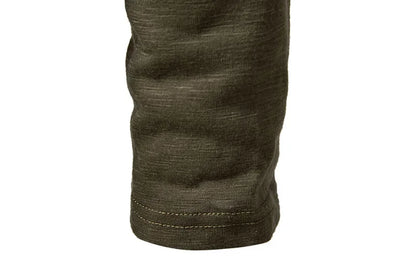 Men's Cotton Henley Neck T-Shirt - Long Sleeve Casual Shirt - Shello's Creative Boutique