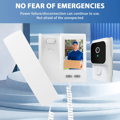 3.5 Inch IPS Wireless Video Door Phone Intercom System with Camera