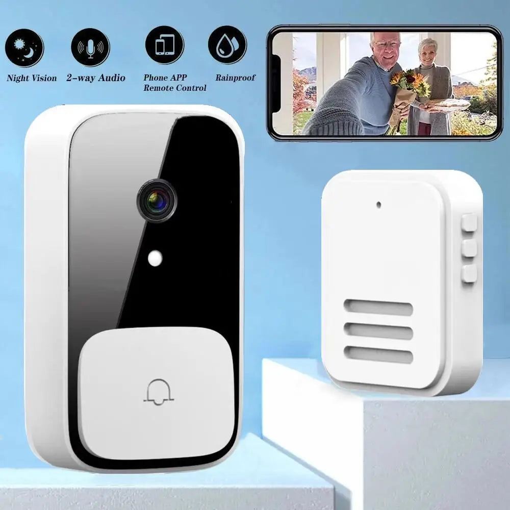 M5 Smart WiFi Video Doorbell Camera with IR Night Vision & Alarm