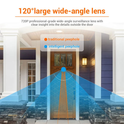 3.5 Inch LCD HD Door Peephole Camera with 120° Wide Angle & 2MP CMOS Sensor