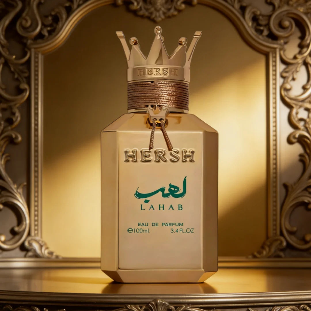 Luxury Fragrance Hersh Lahab Perfume Oud 3.4 oz 100ml EDP Spray, Long Lasting Cologne Luxury Gold Crown Perfume - Shello's Creative Boutique