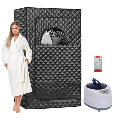 Portable Steam Sauna Tent – 3/4L 1000/2000W Home Spa with Remote Control & Folding Chair