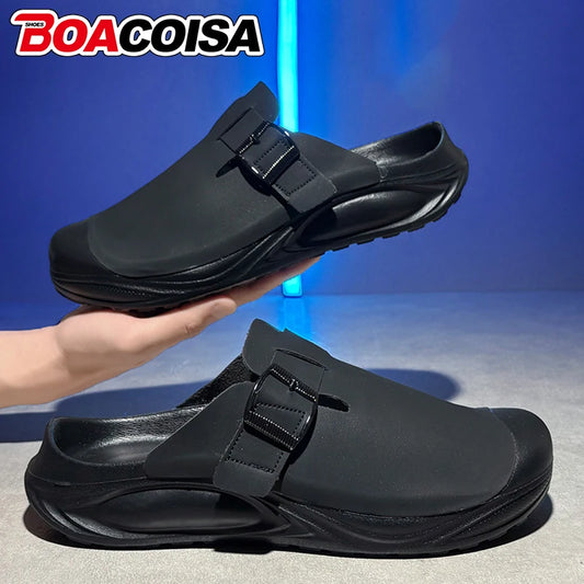 Men's Summer Sports Slippers - Anti-Slip Indoor Outdoor Sandals for Beach & Home