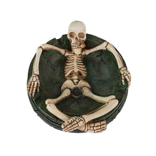Skull Decorative Ashtray – Household Desktop Ash Tray for Home & Office