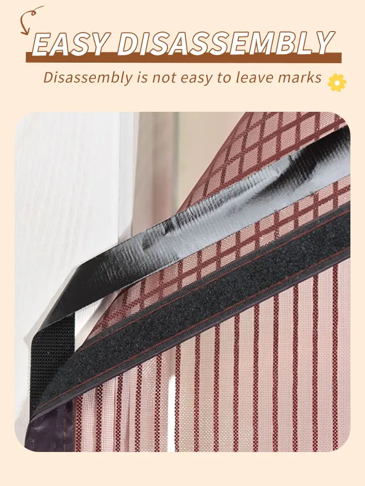 Magnetic Screen Door Curtain - Self-Adhesive Hands-Free Mesh with Fresh Air Ventilation - Shello's Creative Boutique