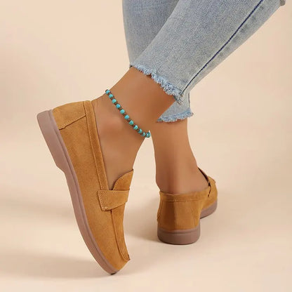 Women's Work Shoes - Comfortable Non-Slip Platform Flat Shoes Plus Size