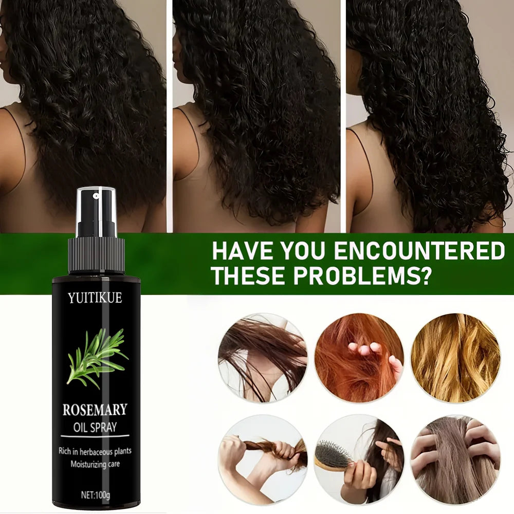 Rosemary Hair Oil Spray - Repairs Damage & Prevents Hair Loss - Shello's Creative Boutique