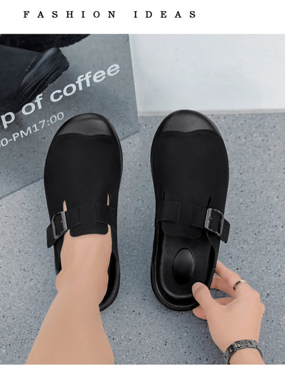 Men's Summer Sports Slippers - Anti-Slip Indoor Outdoor Sandals for Beach & Home