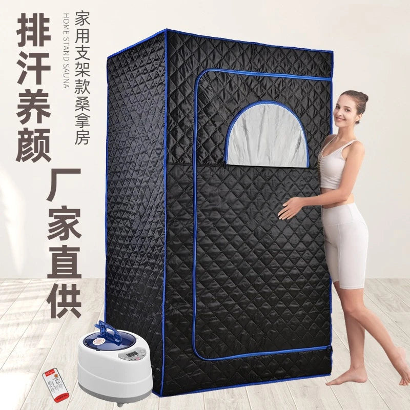 Foldable Full Body Steam Sauna Box – Home Sweat Steam Room with Fumigation Therapy