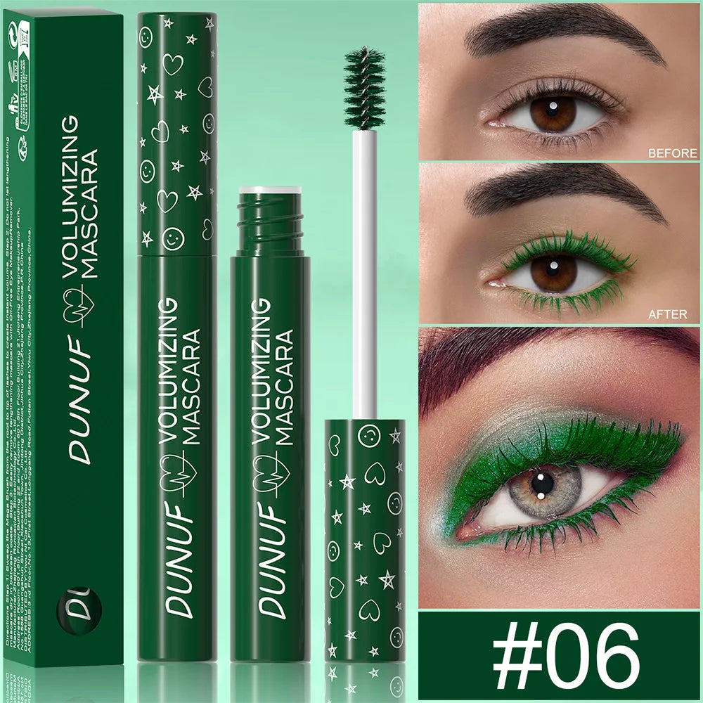 Colorful Curling Mascara Waterproof Fast Drying Eyelashes Extension Multicolor Lashes Makeup Lasting Waterproof White Mascara - Shello's Creative Boutique
