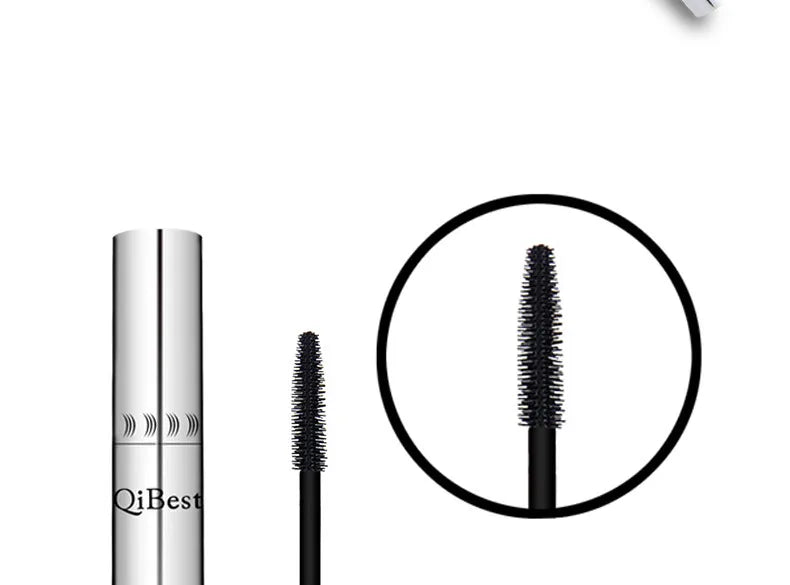 Qibest Silver Tube Mascara Waterproof Long & Curling Black Eyelashes Easy Removal No Dizziness Everlastingly Lasting - Shello's Creative Boutique