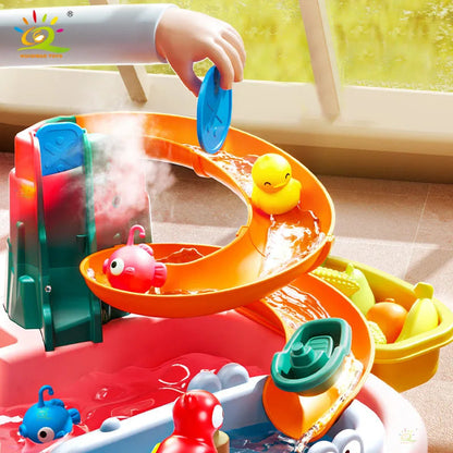 Children's kitchen toys electric fun water play water wash basin fishing dishwashing home role-playing baby early education toys Shello's Creative Boutique