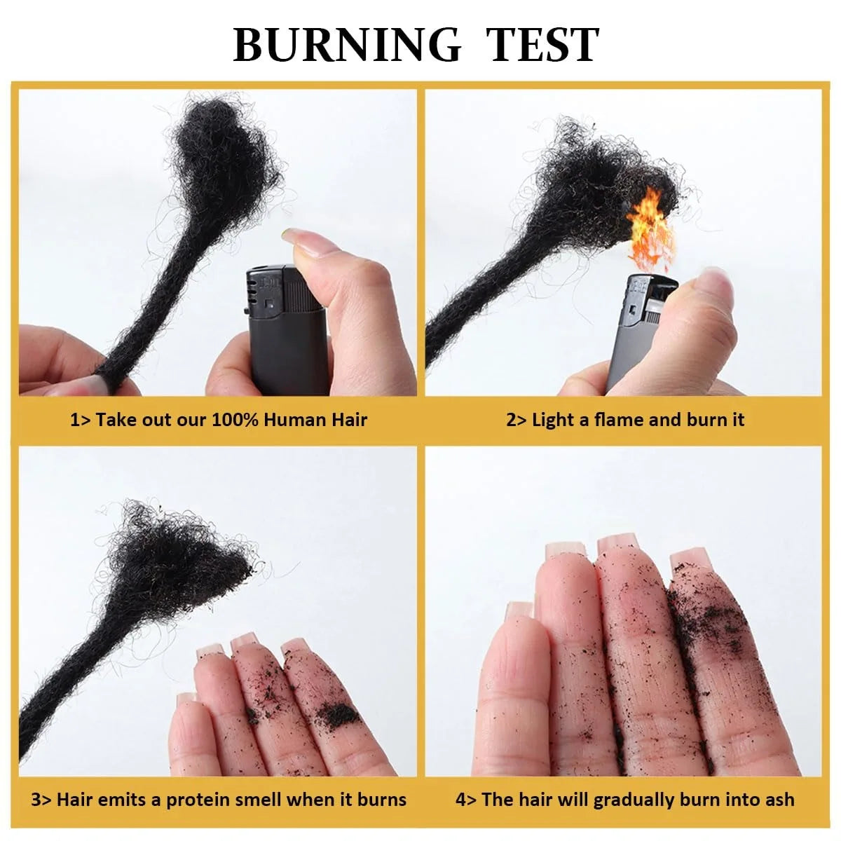 Loc Extension Human Hair 0.6cm Width 8inch 50 Strands Handmade Dreadlock Inter Extension Human Hair for Women/Men/Kids - Shello's Creative Boutique