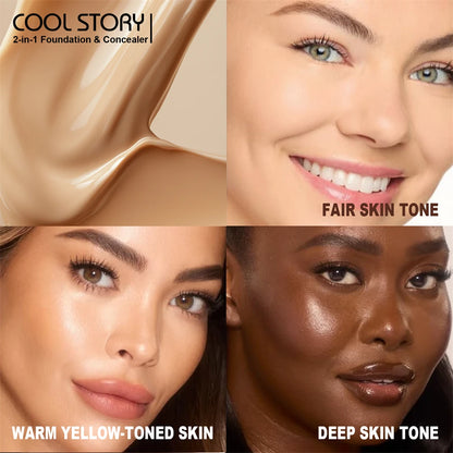 10 Color Lasting Face Foundation Cream Oil-Control Matte BB Cream Liquid Full Coverage Waterproof Hydrating Brighten Concealer - Shello's Creative Boutique