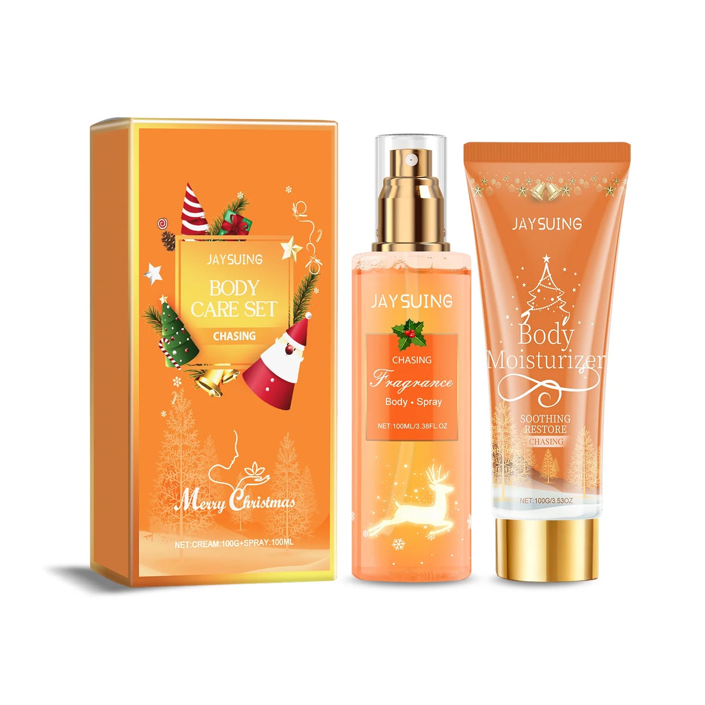 Christmas Body Care Gift Set, Fragrance Body Lotion & Perfume Spray, Holiday Party Long Lasting Scent - Shello's Creative Boutique