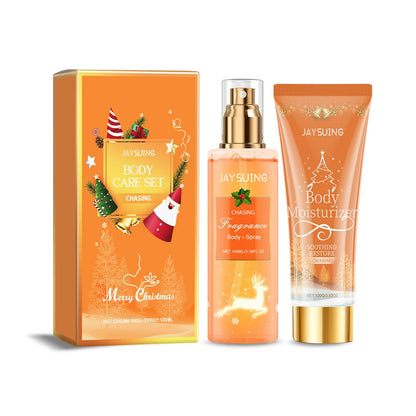 Christmas Body Care Gift Set, Fragrance Body Lotion & Perfume Spray, Holiday Party Long Lasting Scent - Shello's Creative Boutique