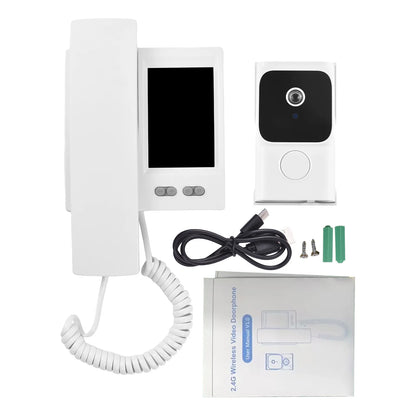 3.5 Inch IPS Wireless Video Door Phone Intercom System with Camera