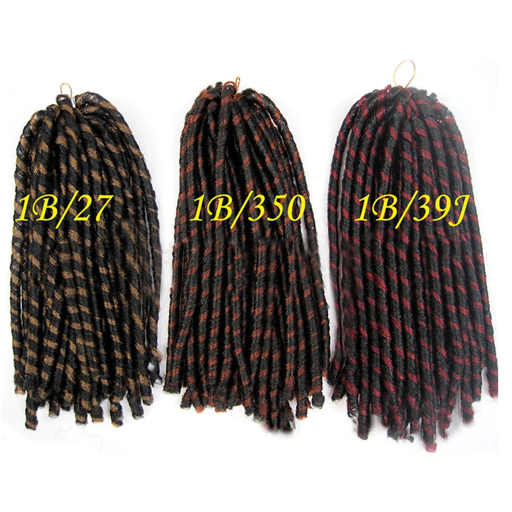 Afro Locs Synthetic Braiding Hair 14-15 Inch - 15 Strands Soft Crochet Locs - Shello's Creative Boutique